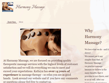 Tablet Screenshot of harmonymassage-utah.com